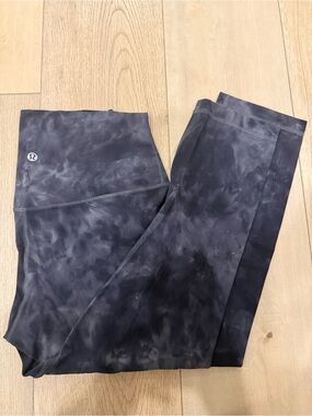 Lululemon Graphite Tie-Dye Leggings